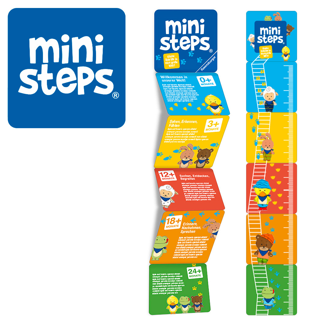 Ravensburger RAV ministeps: Butz? bärens. Bausteine Stapelspiel 04580